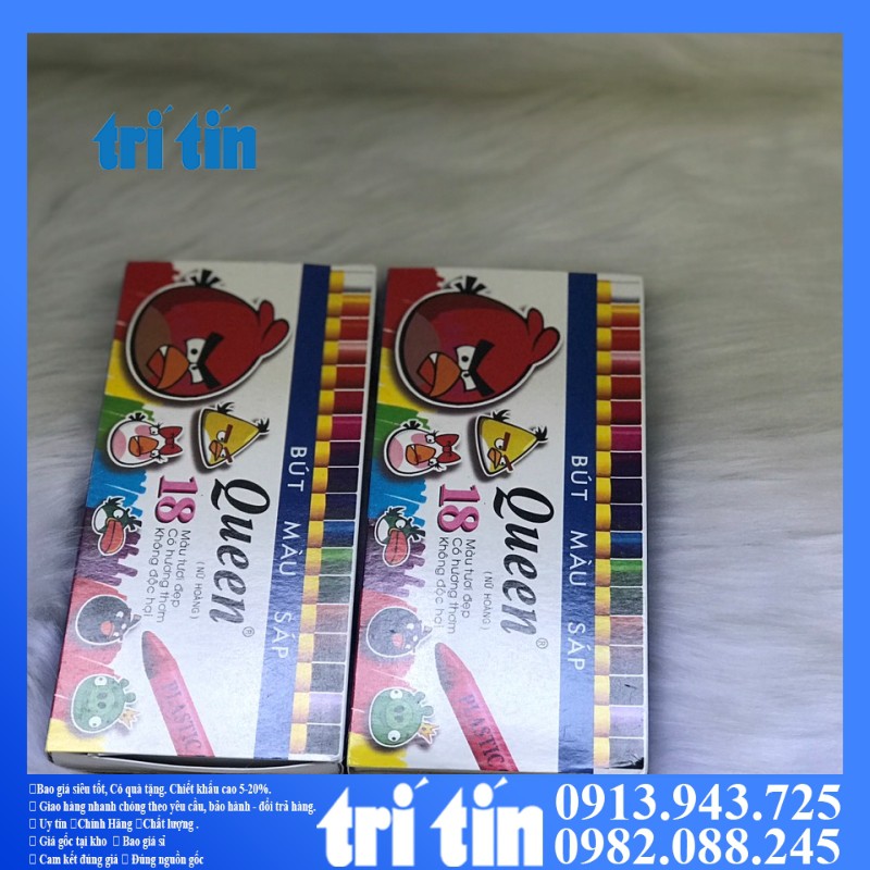 Bút màu sáp Queen 12 màu 18 màu