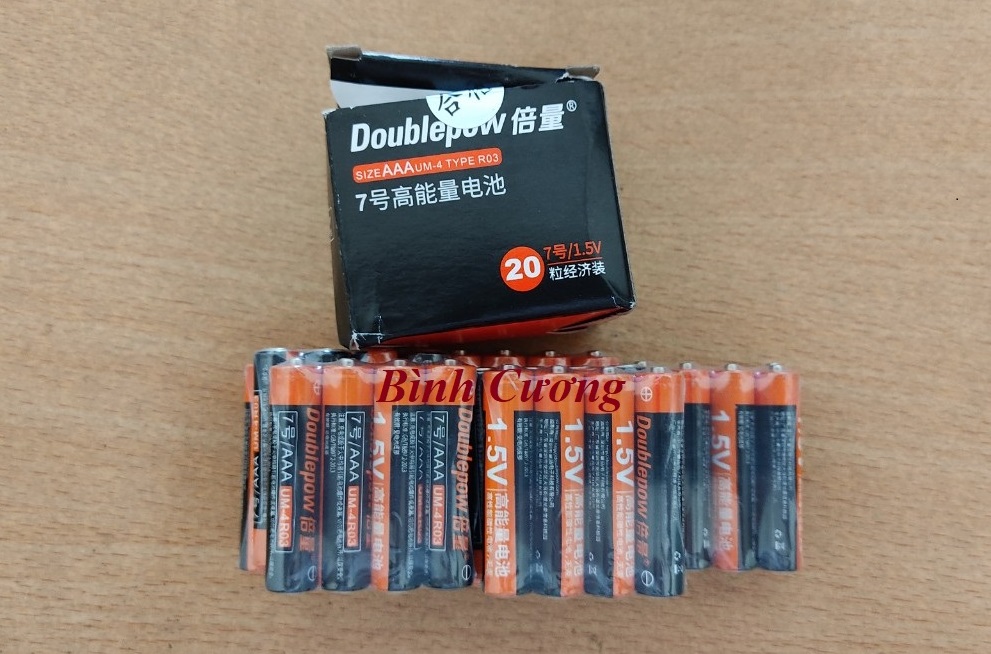 Hộp 20 viên pin đũa Doublepow AAA