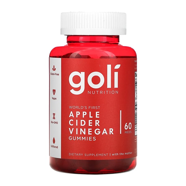 HCMKẹo dẻo giấm táo dảm cân Goli Apple Cider Vinegar 60 Gummies