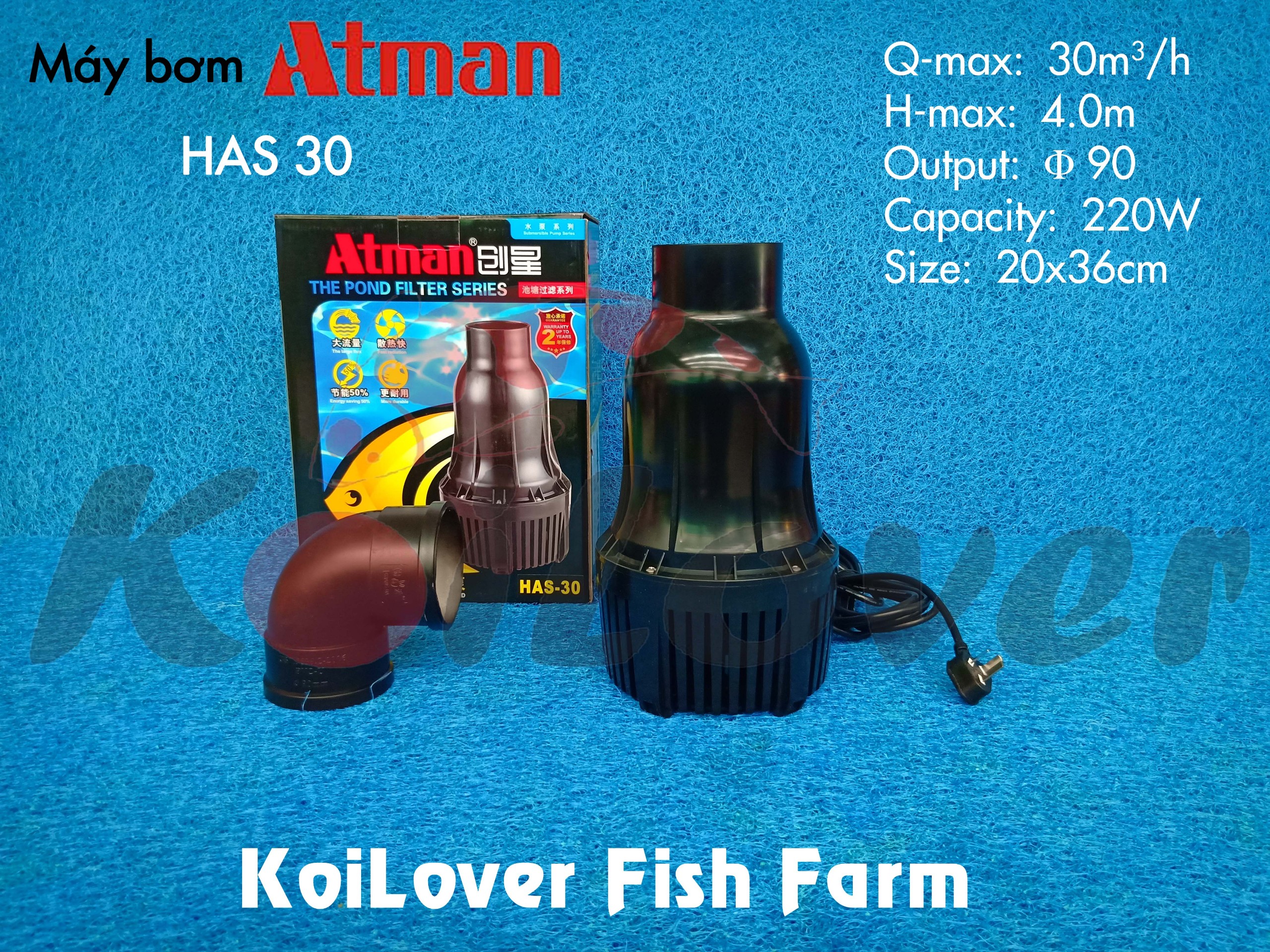 Máy bơm chìm Atman HAS Series (bơm tạt)