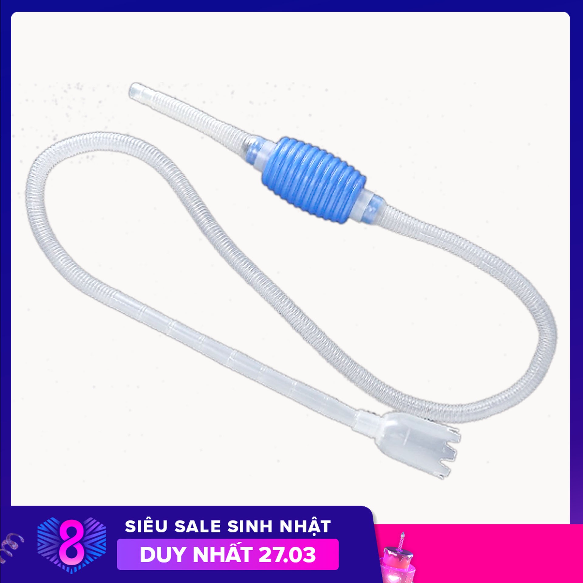 Bơm tay thay nước bể cá CLEAN PUMP đa năng 2 IN 1 : thay nước, bơm nước,  hút đáy bể cá cầm tay, không cần dùng điện . SP phân phối uy tín bởi LYLYSHOP