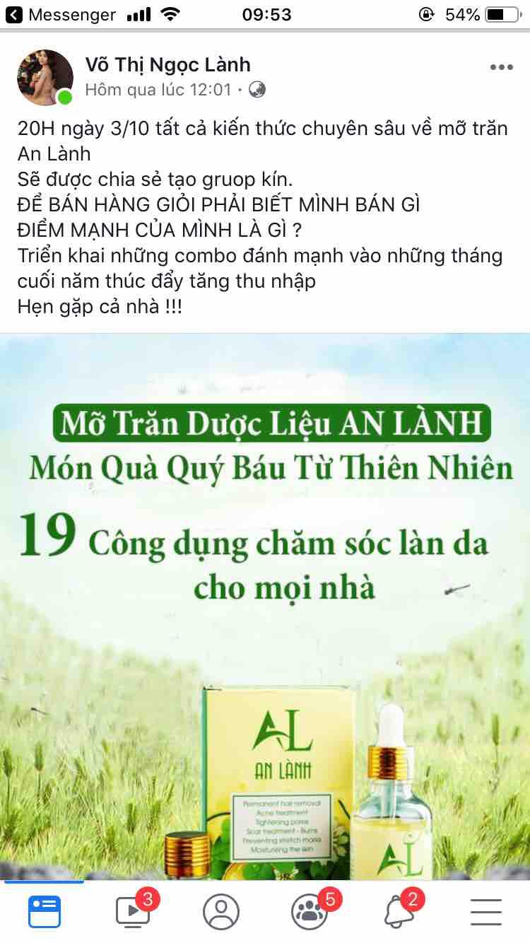 [HCM]Mỡ trăn dược liệu An Lành