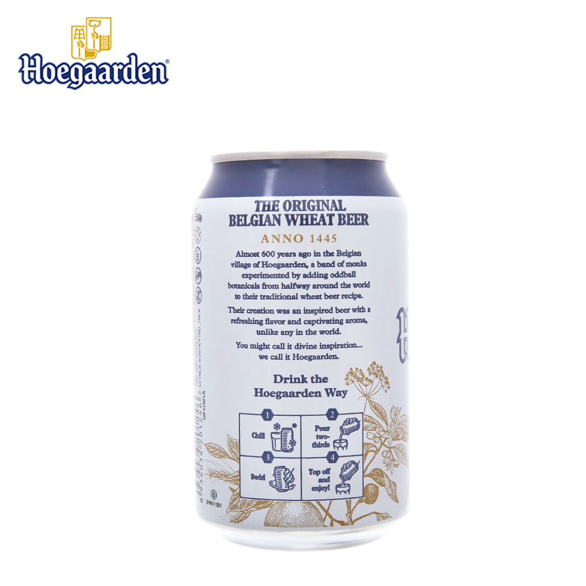 THÙNG 24 LON BIA HOEGAARDEN WHITE 330ML