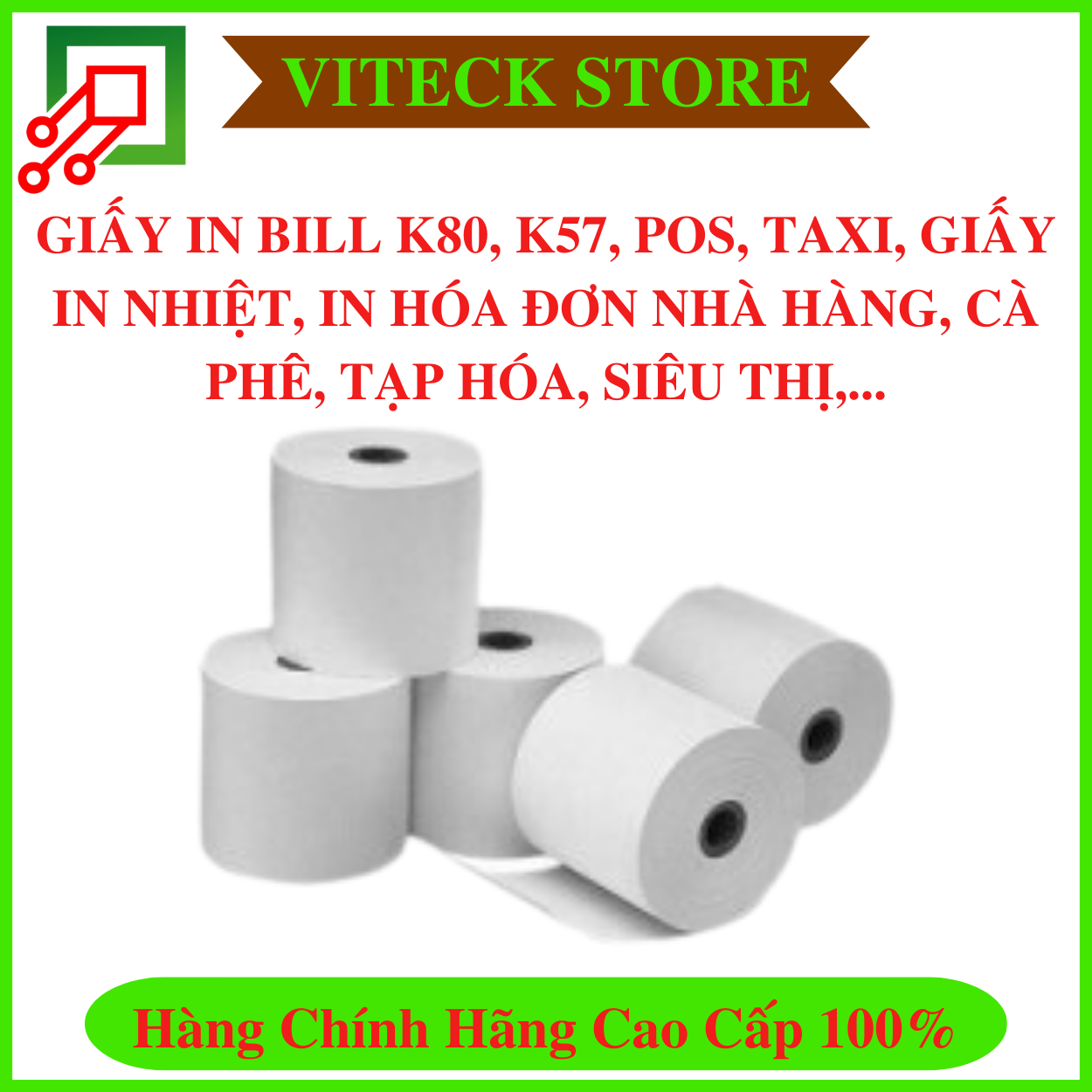 Giấy in bill k80, k57, pos, taxi, giấy in nhiệt, in hóa đơn nhà hàng, cà phê, tạp hóa, siêu thị