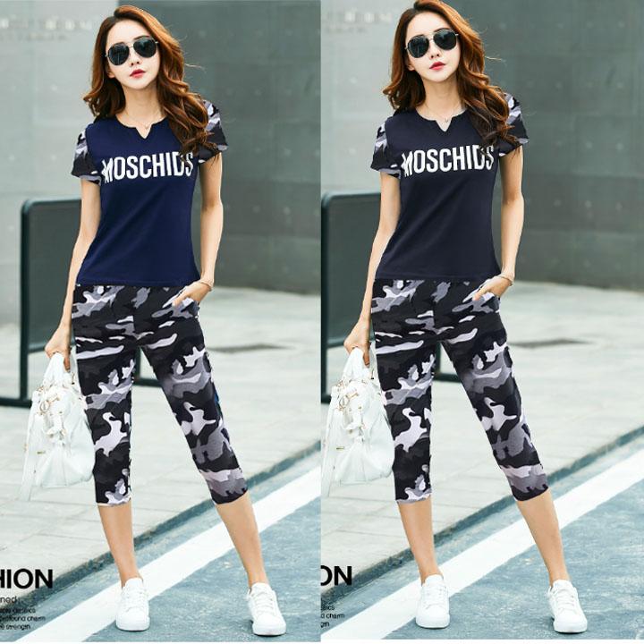 Bộ đồ thể thao phối lính