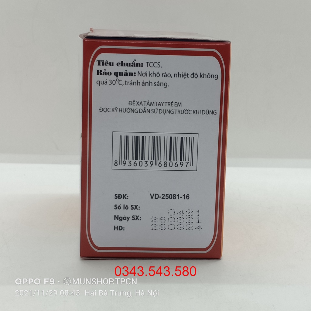 Trà Gừng Traphaco Hộp 20 Túi