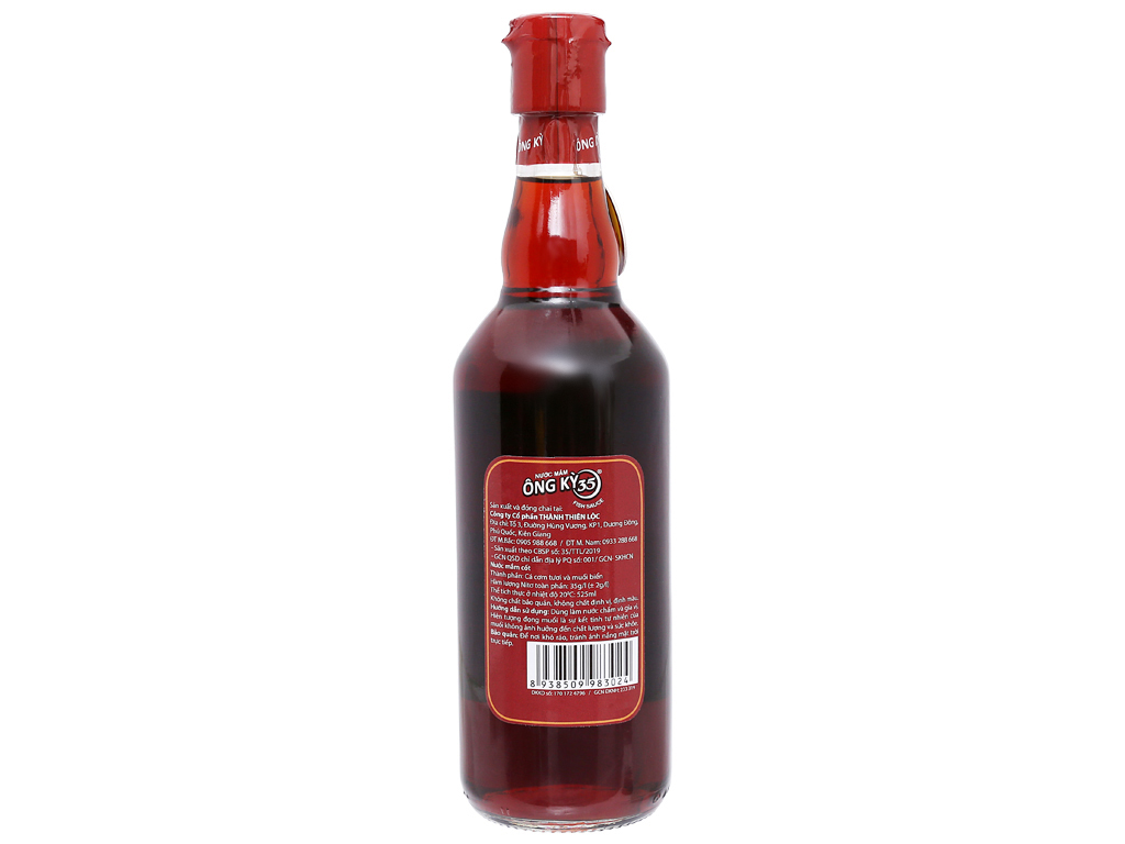 Nước mắm Phú Quốc Ông Kỳ 35 độ đạm chai 525ml