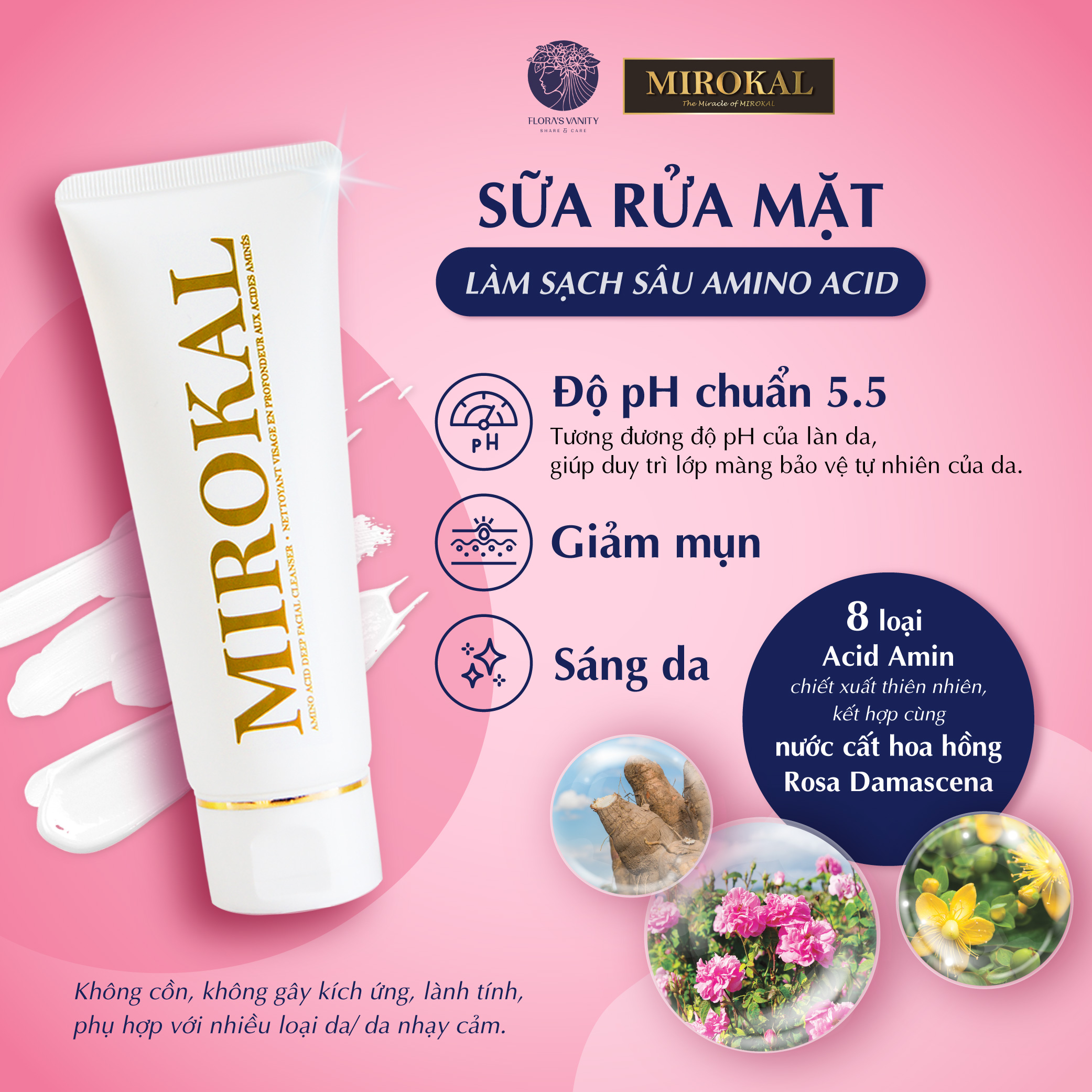 Mirokal Deep Facial Amino Acid Cleanser 120ml