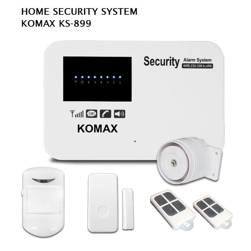 Hệ thống báo động không dây dùng SIM KOMAX KS-899 dùng hệ điều hành Android, IOS