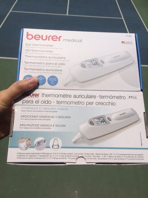 Nhiệt kế điện tử đo tai Beurer FT58, Đức