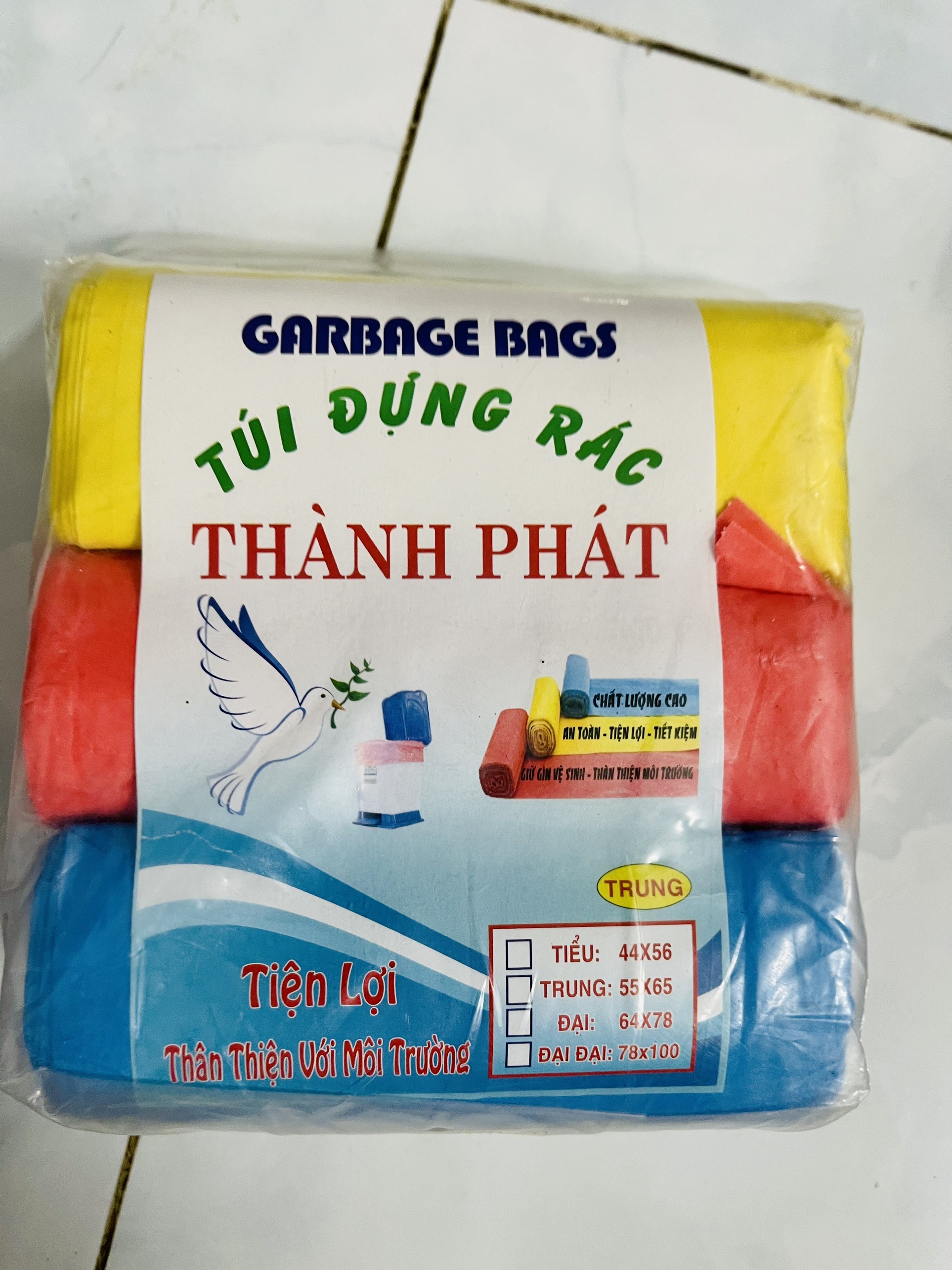 TÚI RÁC CUỘN ( 3 CUỘN/BỊCH) SIZE TRUNG, TIỂU, ĐẠI