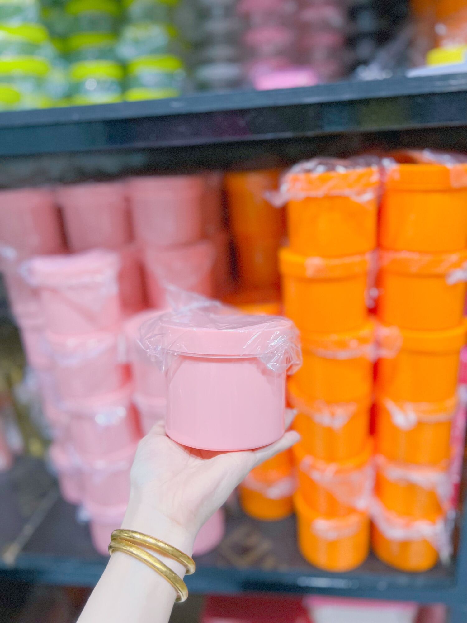 Hủ nhựa đựng kem 500g màu đen