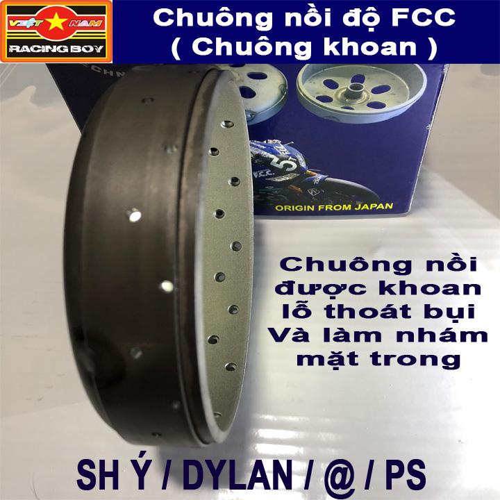 Chuông nồi chống rung ga đầu FCC - Tăng tốc mượt chống rung ga đầu cho xe SH Ý Dyan PS SHVN 125/150cc