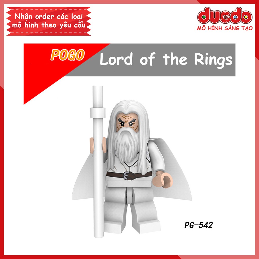 Minifigures nhân vật phim Chúa Tể Những Chiếc Nhẫn tuyệt đẹp - Đồ chơi Lắp ghép Xếp hình Mini POGO PG 8148 Mô hình