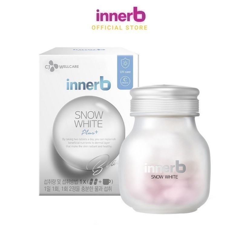 [Mua 2 tặng 1] Bộ đôi thực phẩm bảo vệ sức khỏe InnerB Snow White (28g)