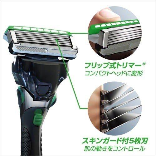 Vỉ 4 lưỡi dao cạo râu Schick Hydro 5 Custom - Japan (Xanh lá)