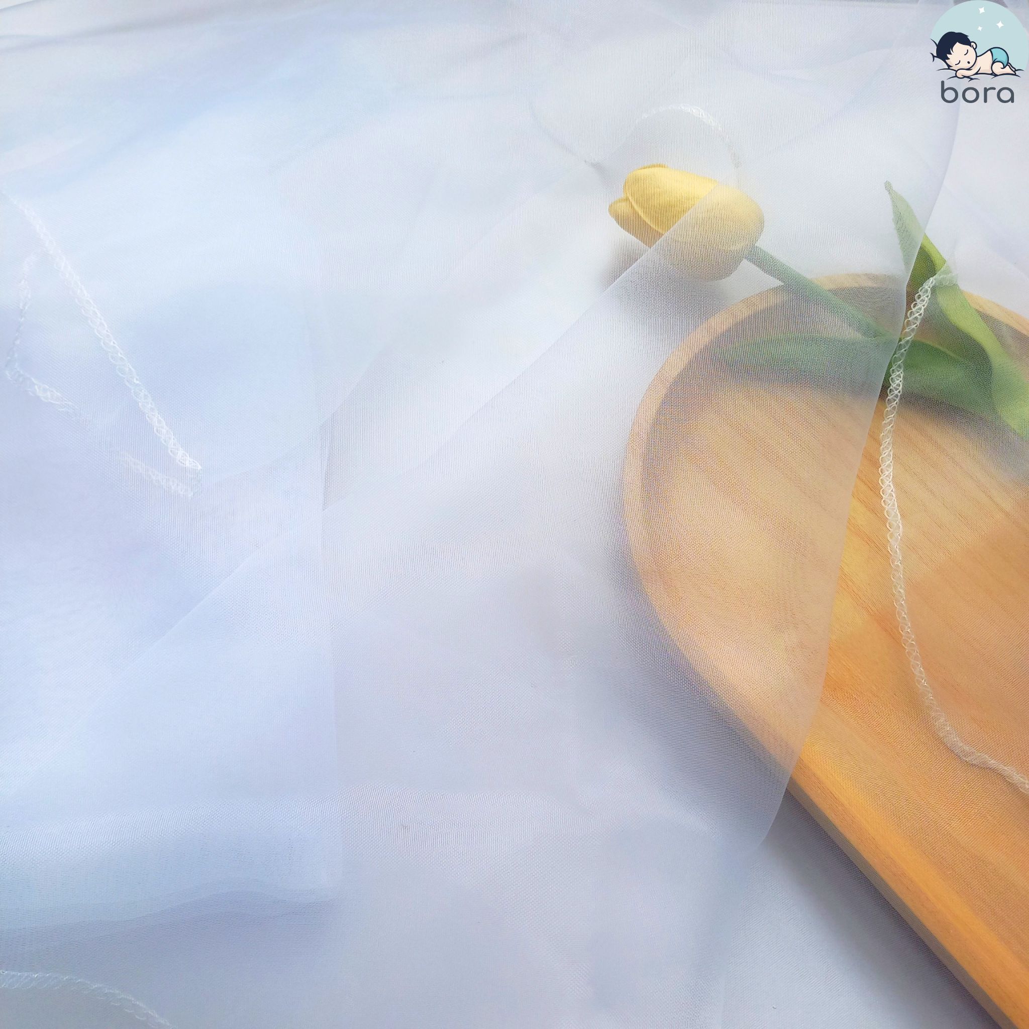 Khăn voan che mặt chắn bụi cho bé