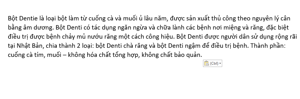 Bột Denti Chà Răng QUY NGUYÊN 100g (thực dưỡng tâm bình)