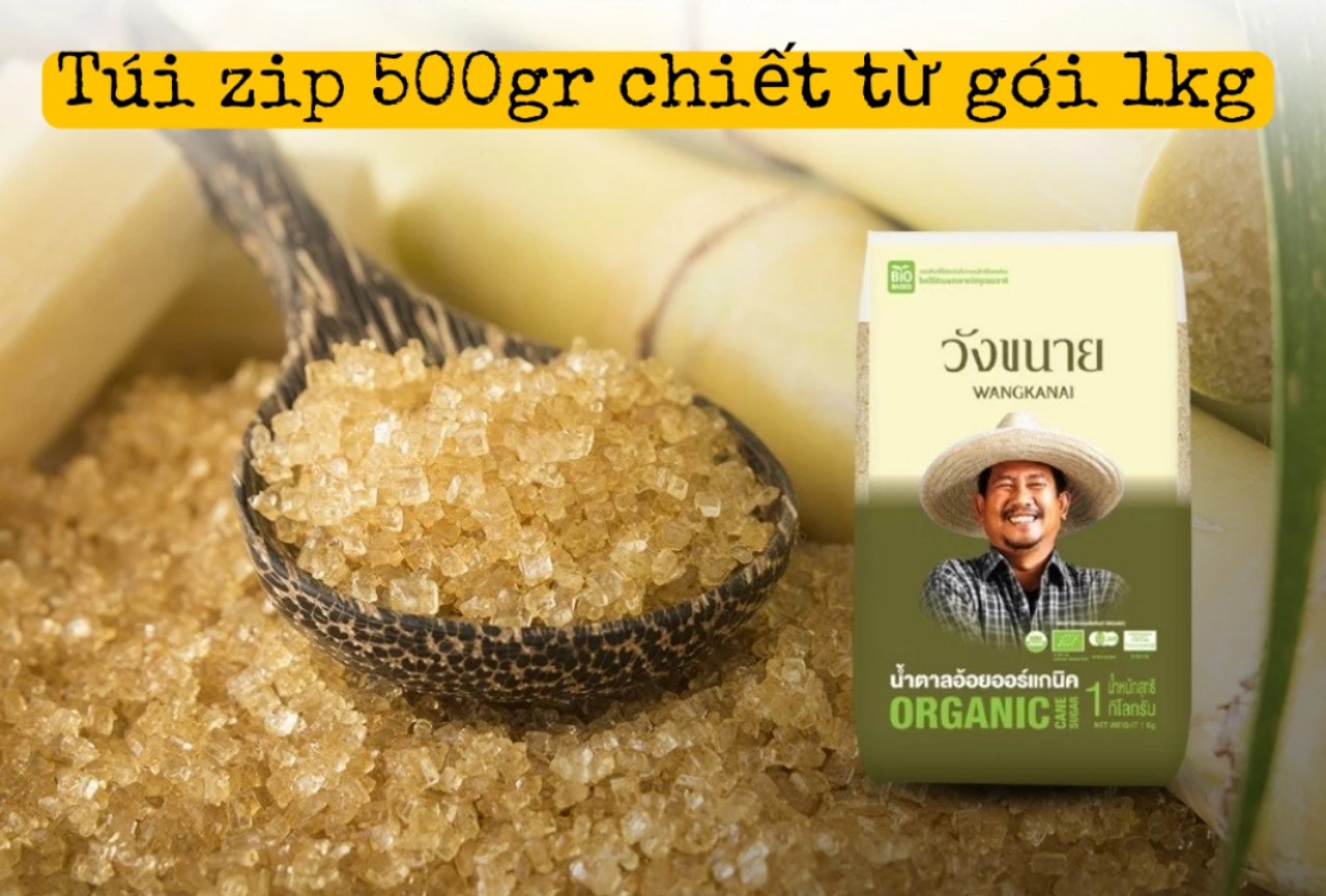 Đường Mía Thô Hữu Cơ Wangkanai Thái Lan, Kasib Lào 1kg