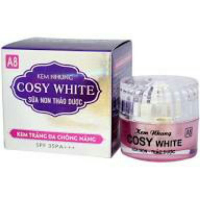 [HCM]Kem dưỡng trắng da chống nắng Cosy White A8 18g