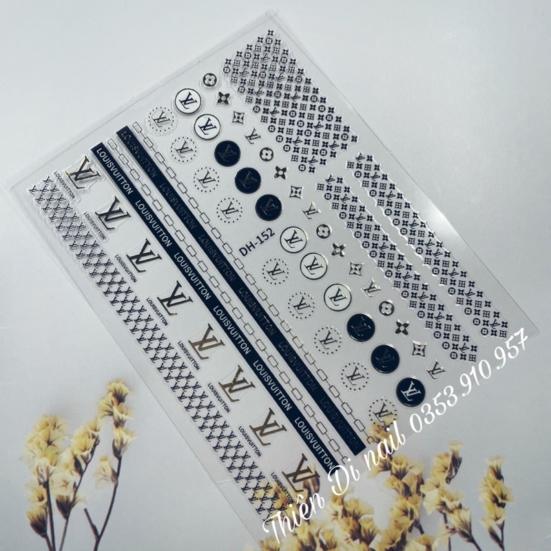 Stick hoạ tiết thương hiệu dán móng, miếng dán trang trí móng MOON NAIL