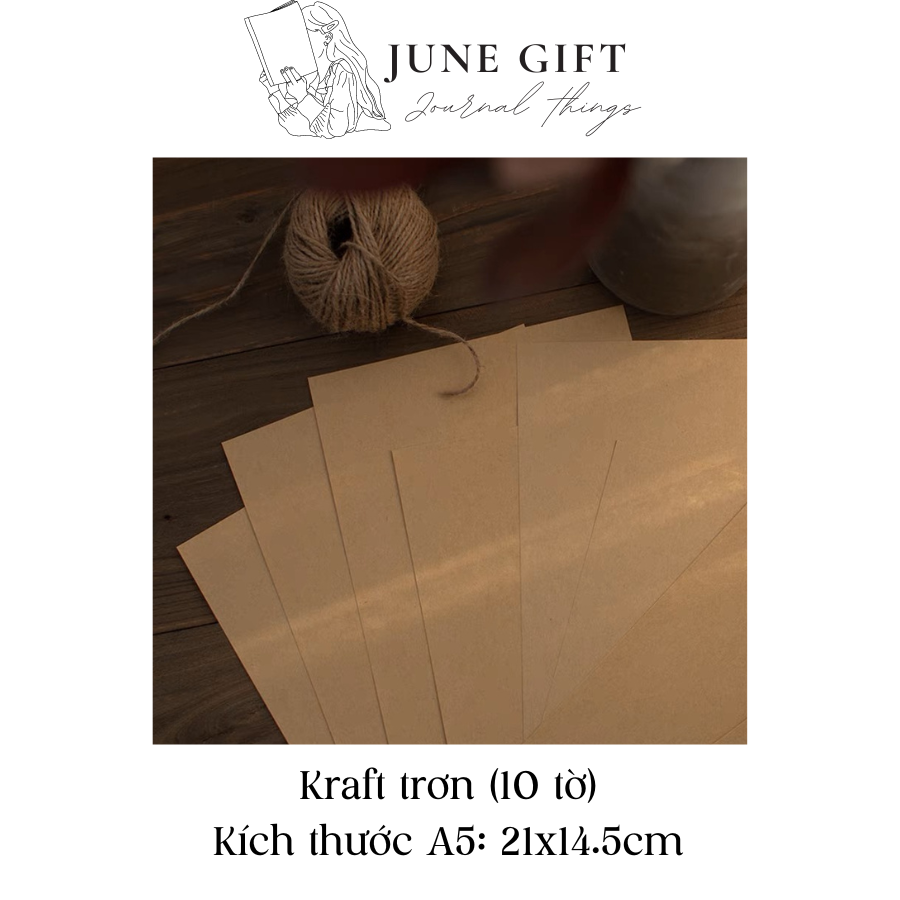 Giấy kraft viết thư phong cách vintage