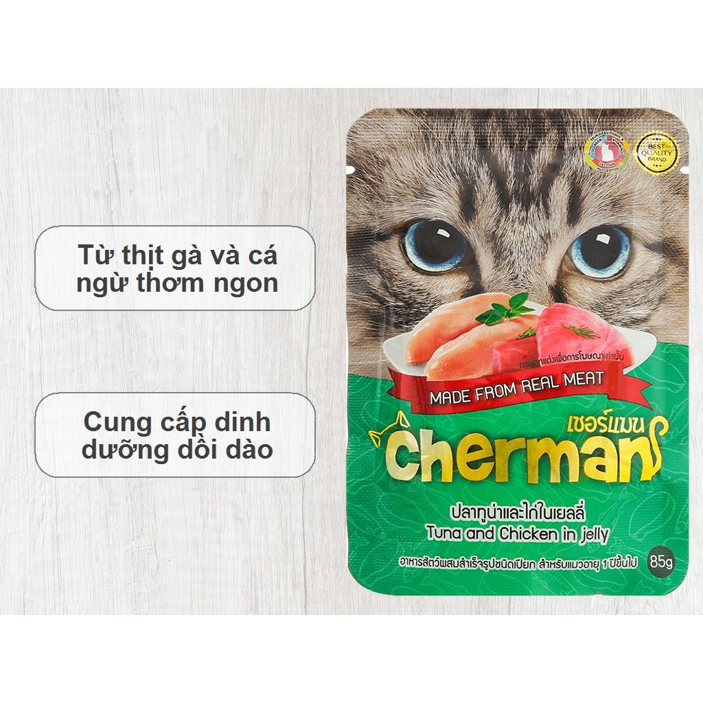 Pate cho mèo cherman gói 85g - xuất xứ thái lan