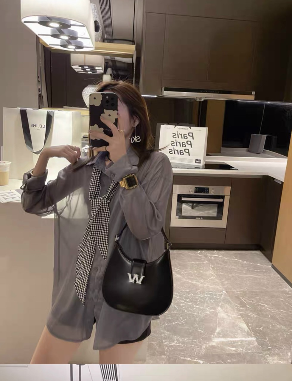 Túi kẹp nách WANG size 22cm Fullbox