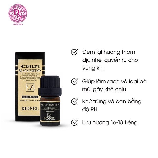 Nước Hoa Dionel Secret Love Black Edition 5ml