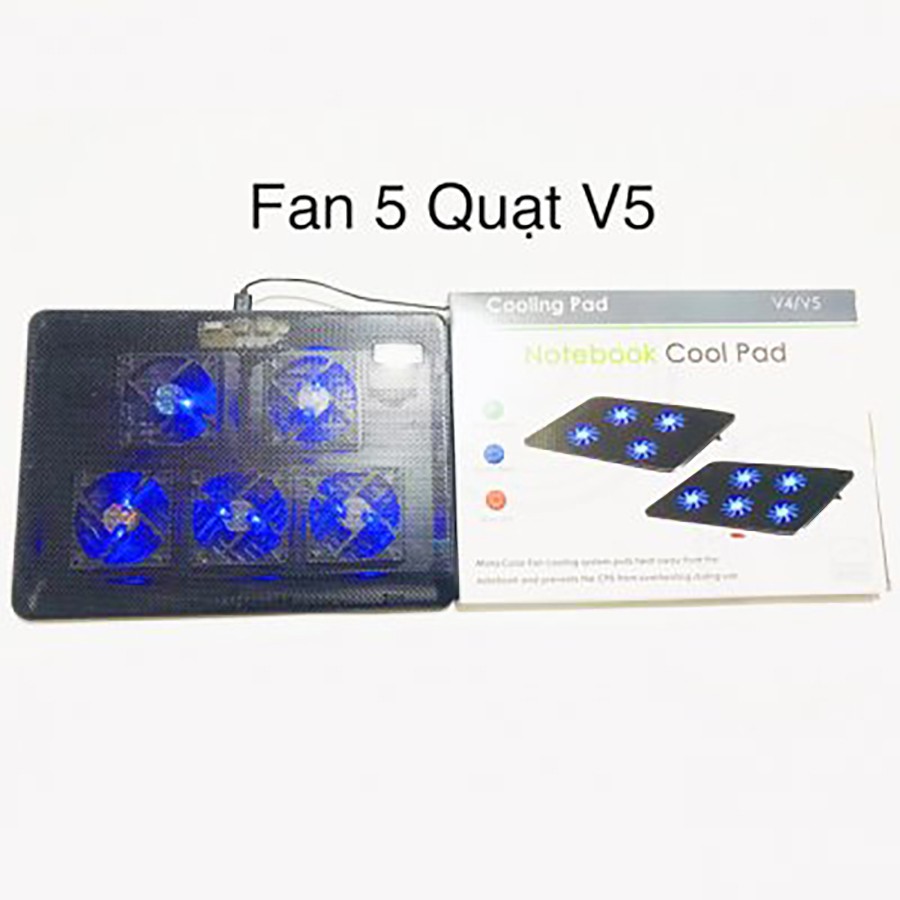 Đế tản nhiệt V5 - 5 Fan cao cấp