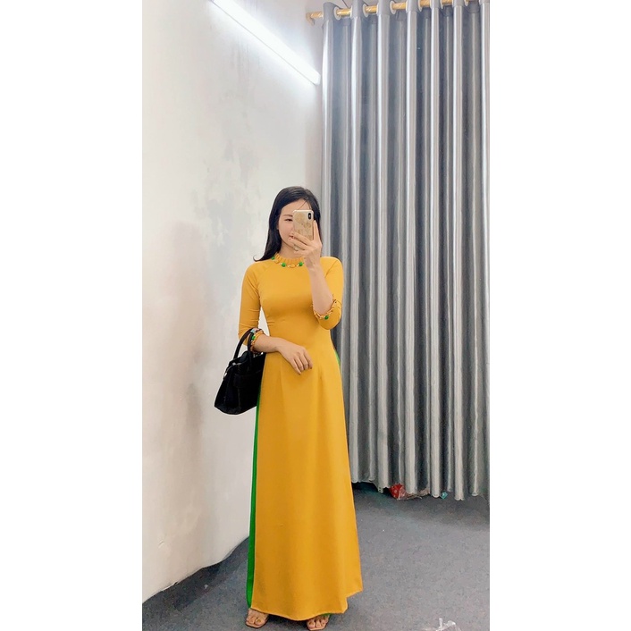 ÁO DÀI CỔ XẾP LI CAO CẤP