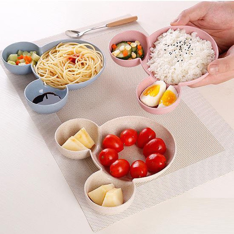 Khay Ăn Dặm Lúa Mạch Cho Bé Hình Chuột Mickey