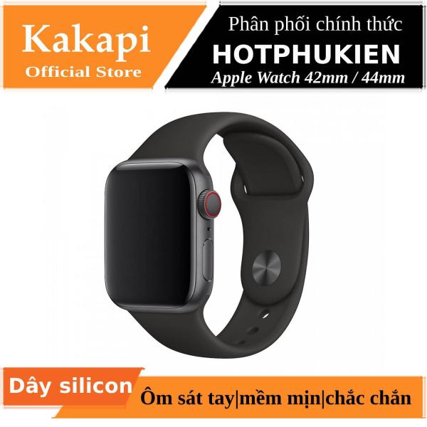 [HCM]Dây đeo silicon cho Apple Watch 42mm / 44mm hiệu Kakapi (mềm mịn ôm tay chắc chắn)  - Phân phối bởi Hotphukien