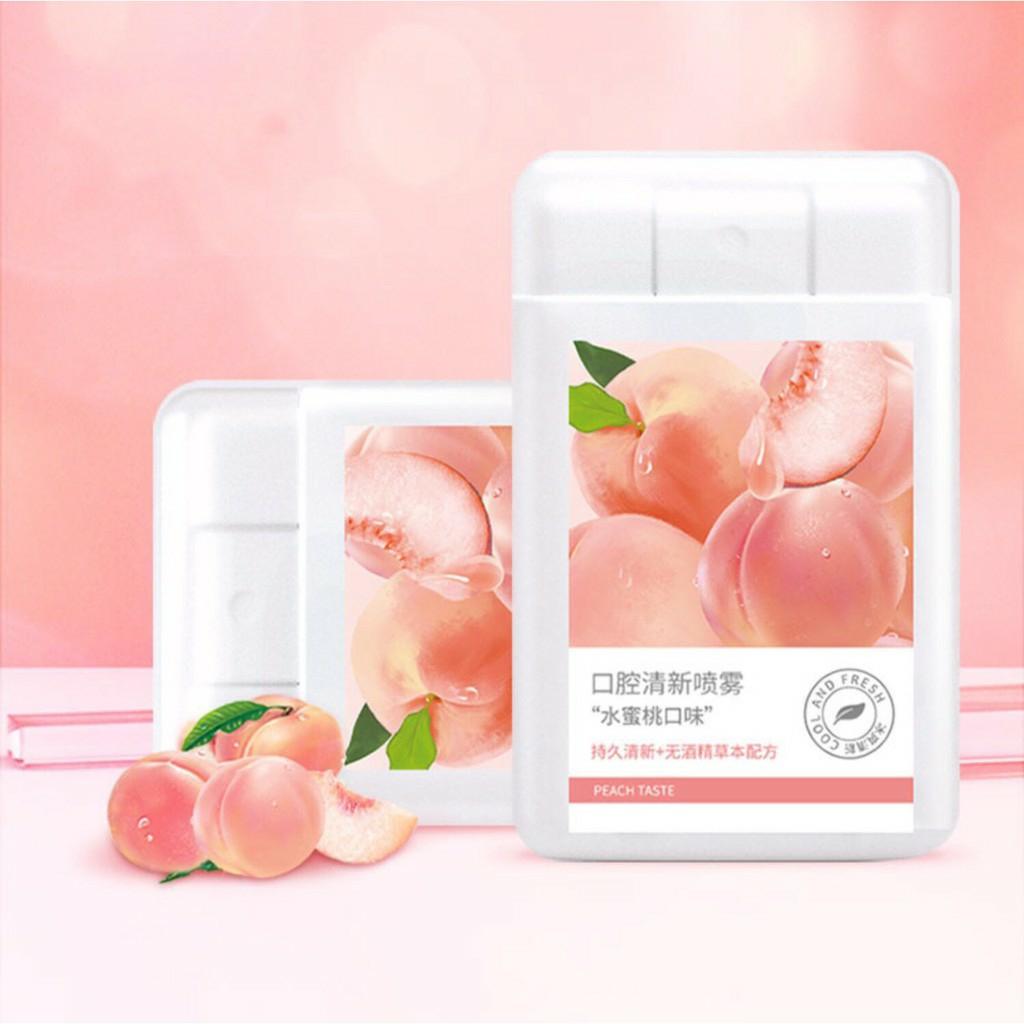 XỊT THƠM MIỆNG HƯƠNG ĐÀO NGỌT NGÀO THƠM DIỆT VI KHUẨN CHO CẢ NGÀY THƠM MÁT