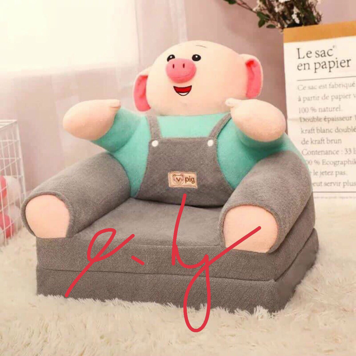 Ghế Đệm Xốp Bông Cho Bé 2 in 1