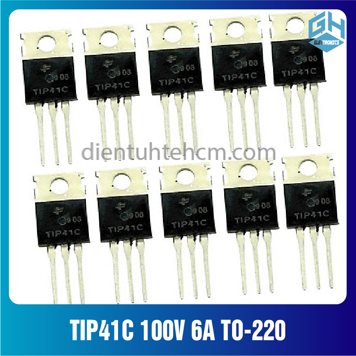 Combo 4 con Transistor công suất NPN TIP41C 100V 6A TO-220