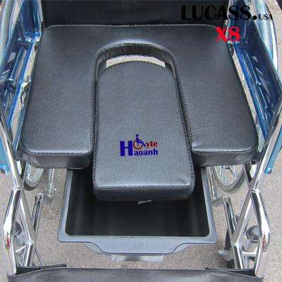 Xe lăn có bô vệ sinh Lucass X8