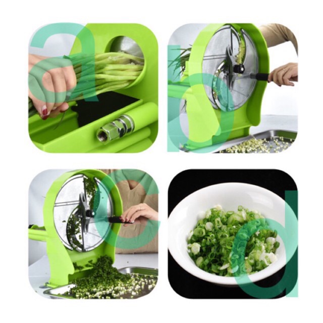 Máy thái hành lá - máy thái rau củ quả cỡ dao 1-8mm