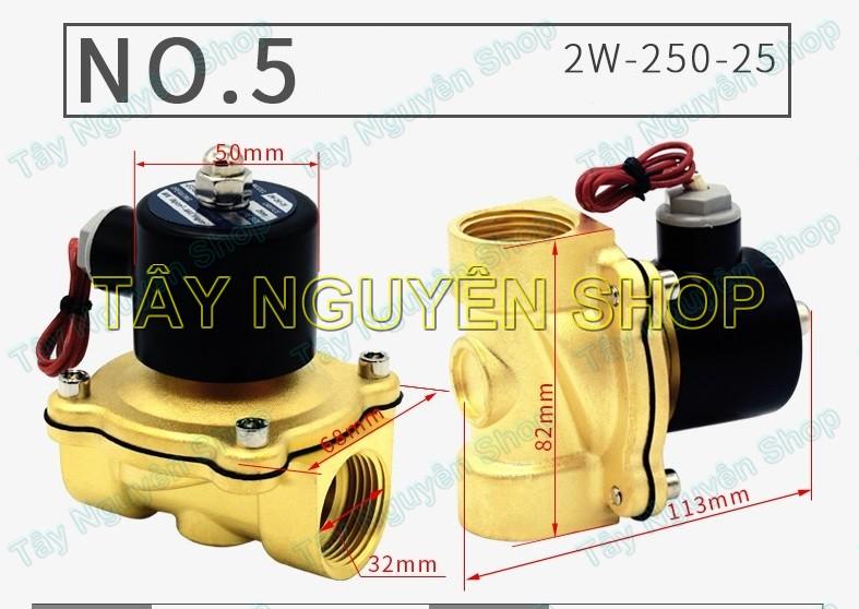 Van điện từ phi 27mm WT - Coli đồng - 2W160-20