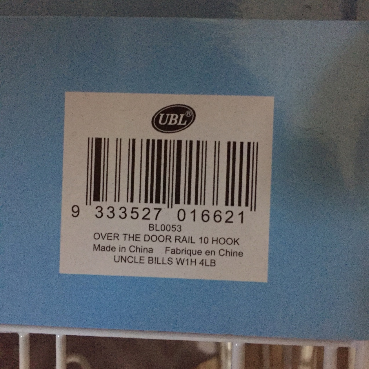 Móc treo quần áo gắn cửa Uncle Bills BL0053
