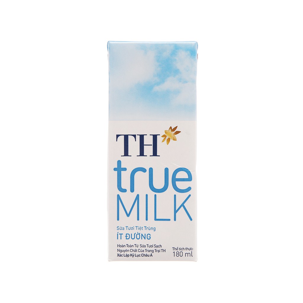 Sữa TH True Milk 180ml - Có đường