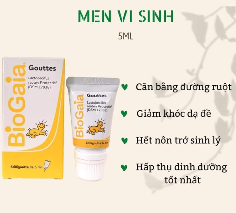 MEN VI SINH BIOGAIA PHÁP - TUÝP 5ML