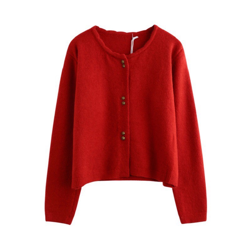 Áo cardigan len cúc hoa kép vintage - 247storeFashion - Cdgkhuydoi309_P13K7