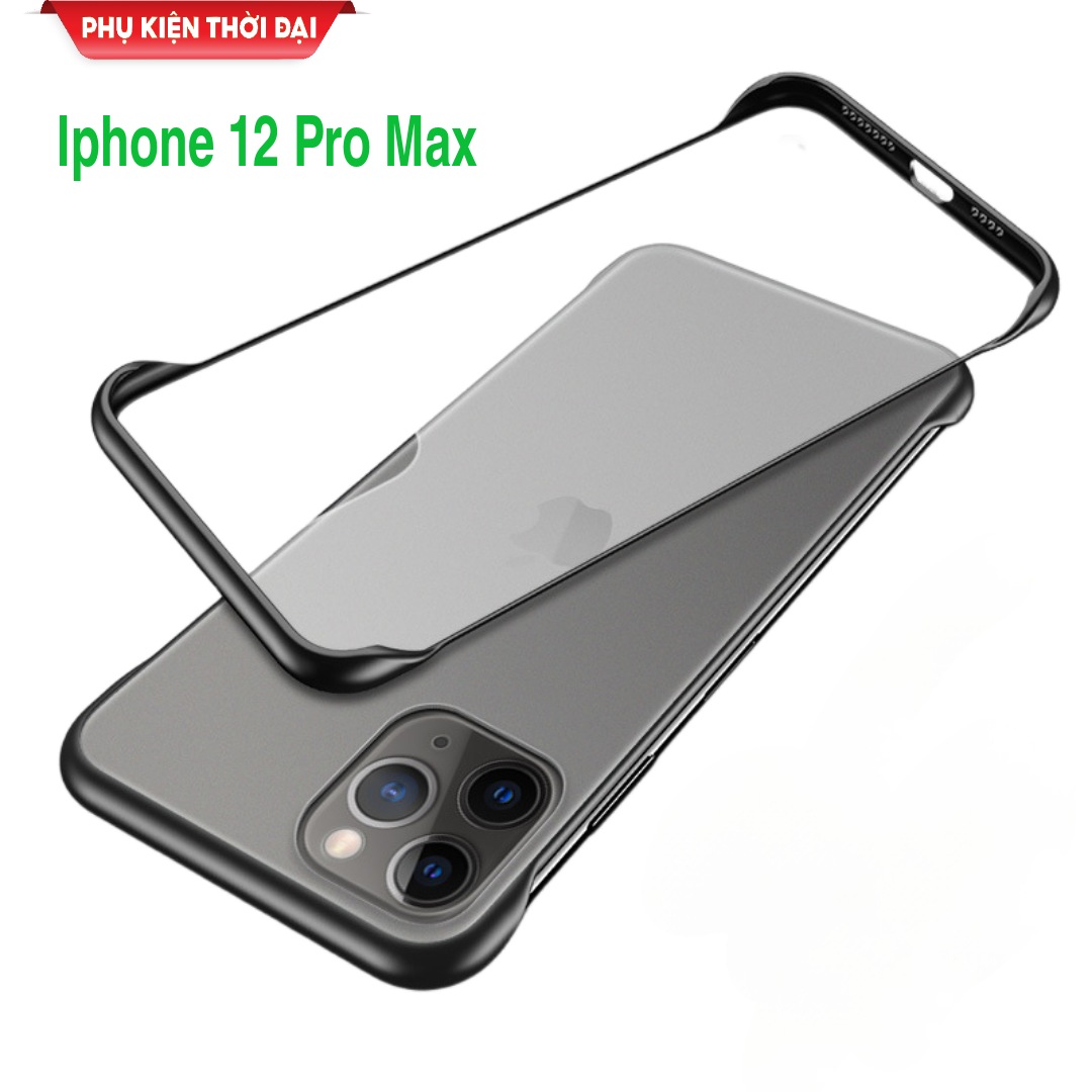 Ốp lưng Iphone 12 Pro Max nhám mờ siêu mỏng chống bám mồ hôi bám bẩn