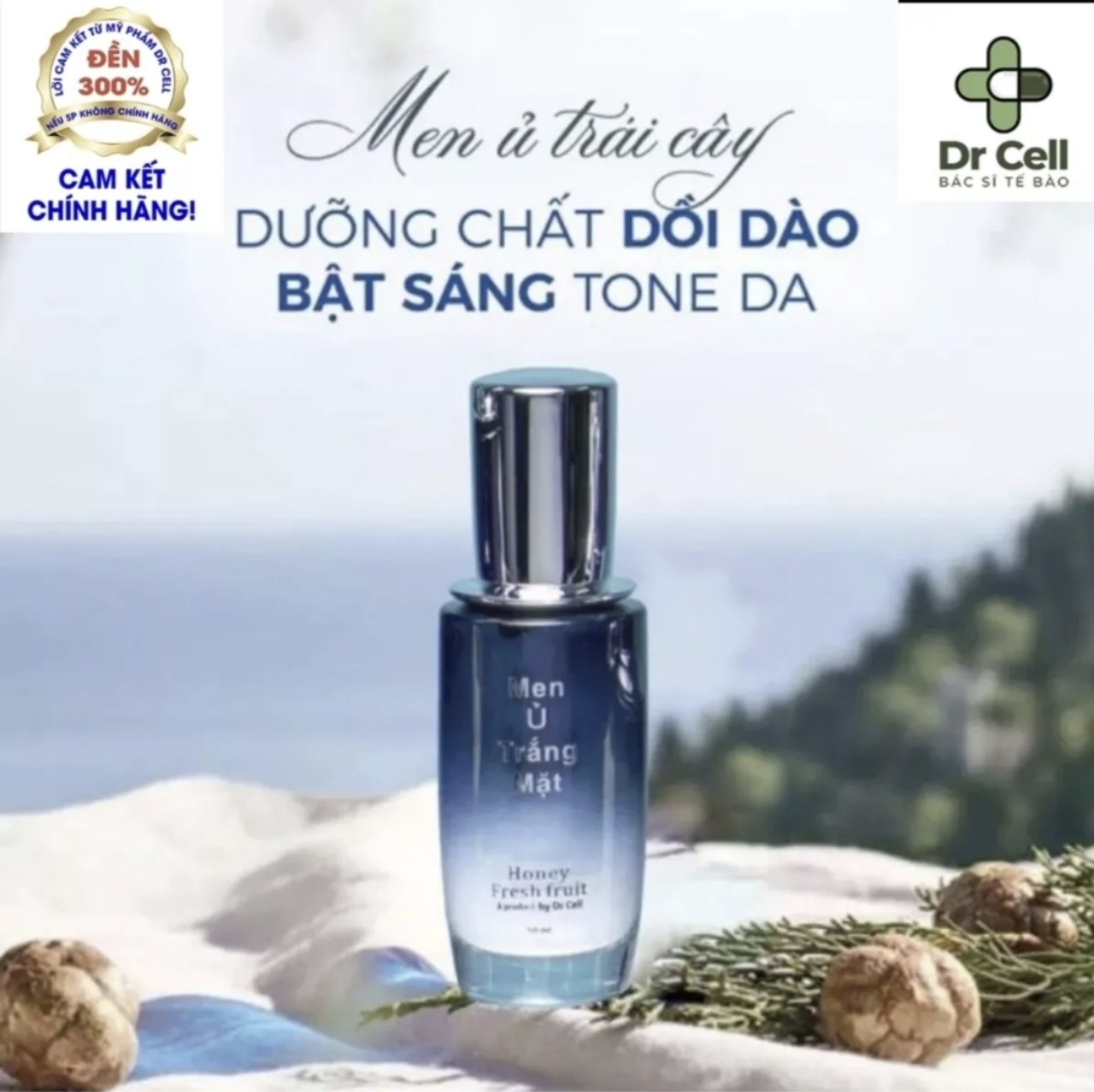 Men ủ trắng da mặt Dr cell