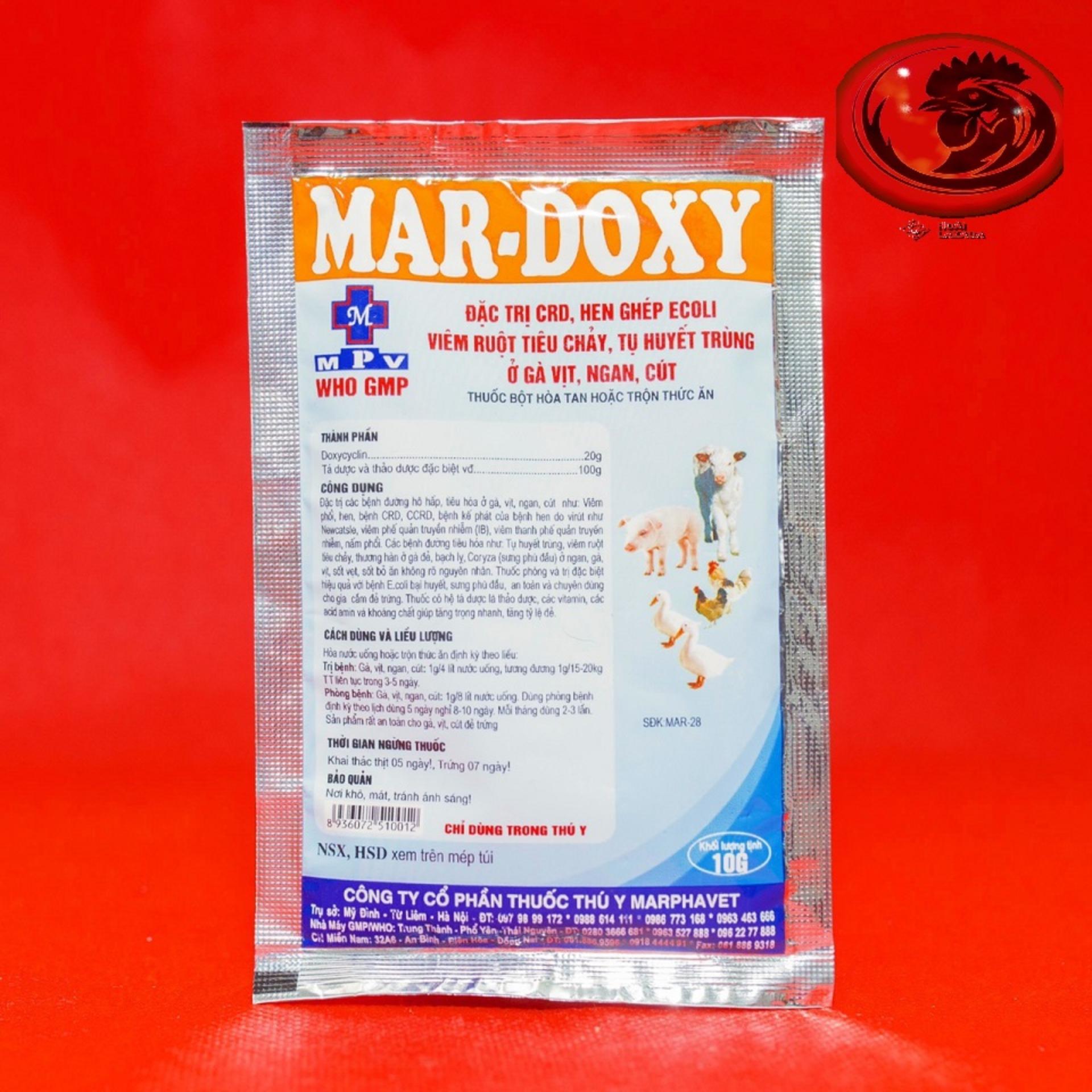 COMBO 4 GÓI Mar.Doxy khò khè gà đá 10g