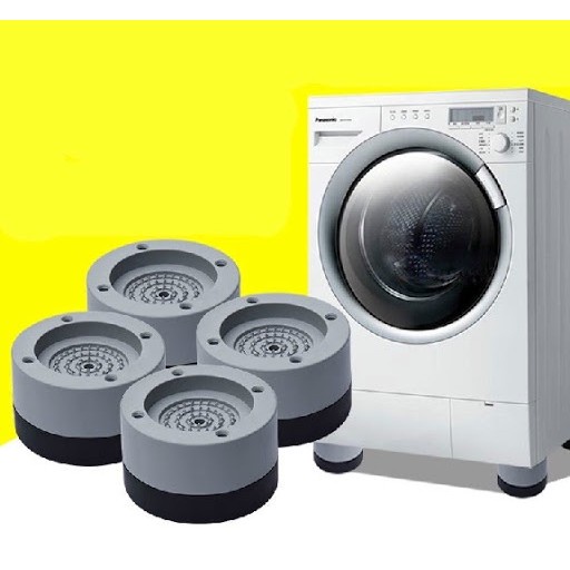 Bộ 4 Đế Kê Máy Giặt Silicon Chống Rung, Ồn