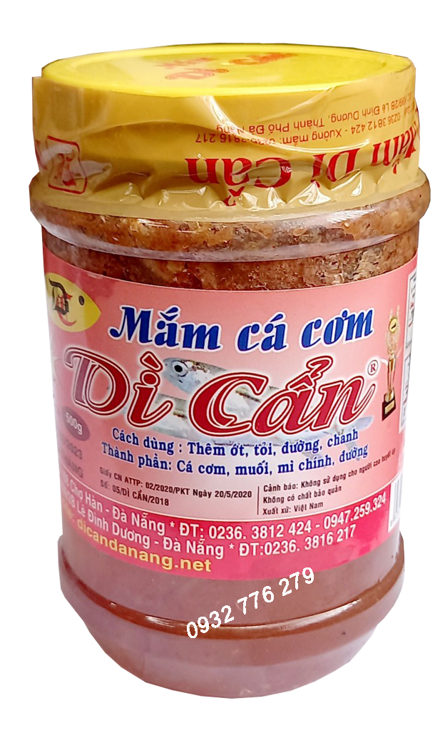 Mắm cá cơm Dì Cẩn - đặc sản Đà Nẵng - hủ 500gr