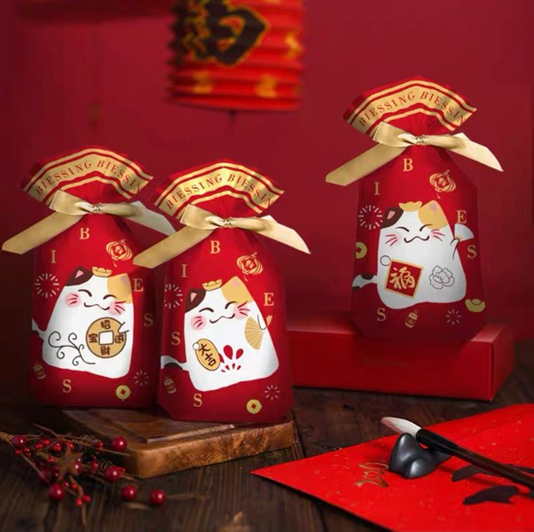 Túi đựng kẹo rút các mẫu (set 50 túi)