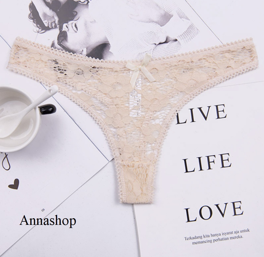 Panties female sexy slip slit lace high-grade, youthful, comfortable, cool, fit under 55kg Anna shop